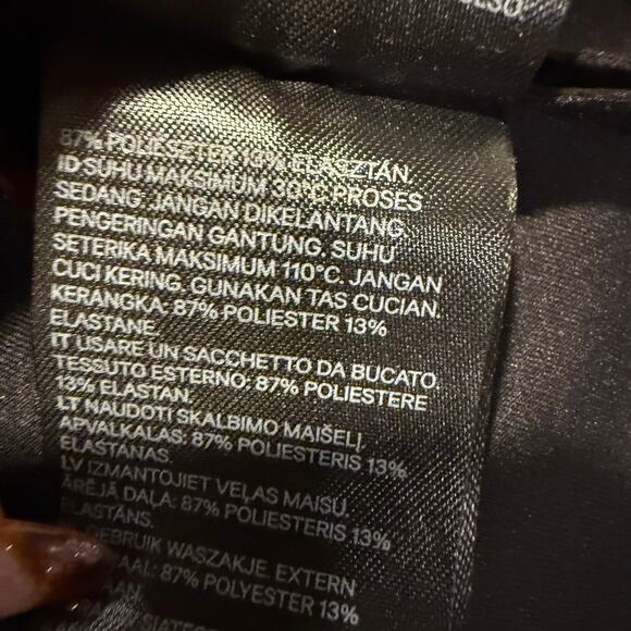 H&M Faux Suede Oversized Longline Coat XS Minimalist Sleek Chic Fall Winter - Picture 7 of 8